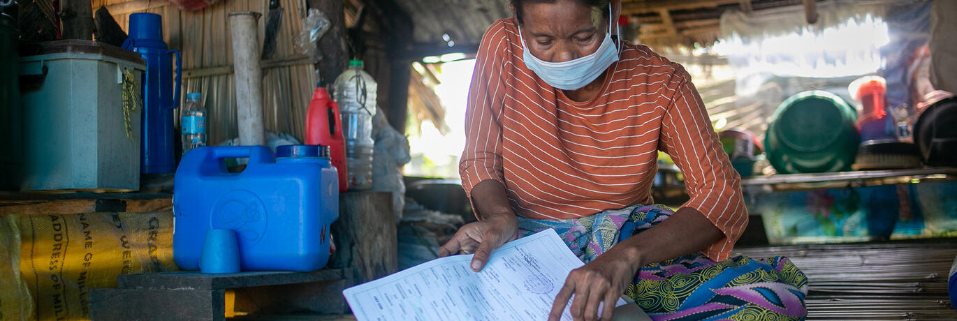 Reconstitution de documents d'identité Philippines/Oxfam