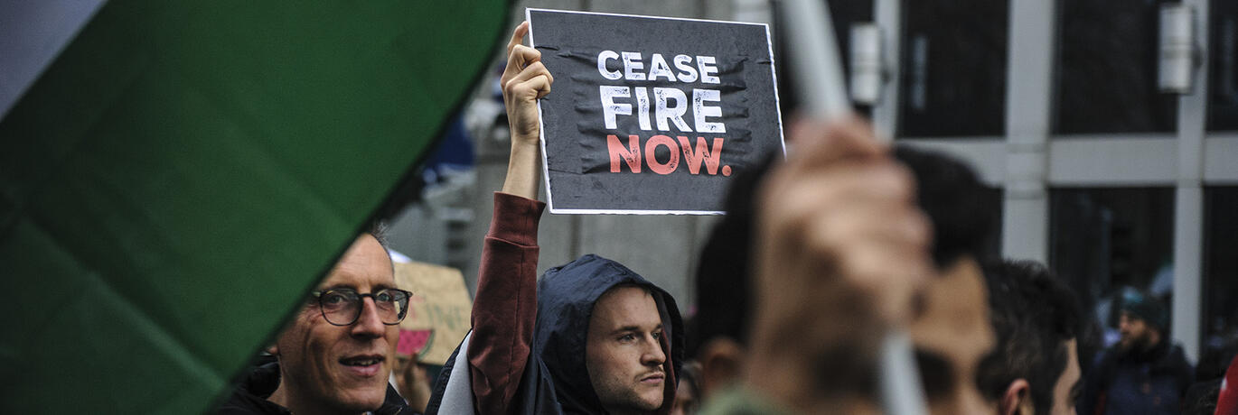 manif cease fire now