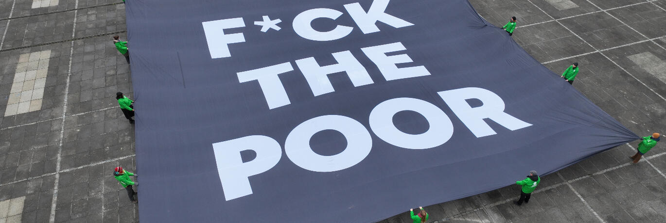 F*ck The Poor banner