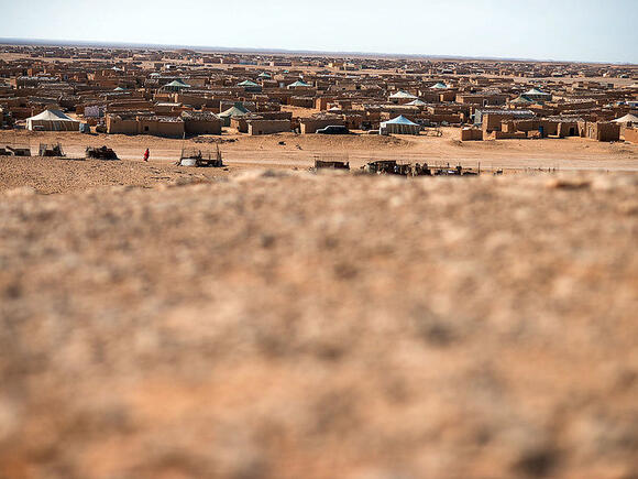 Camp sahraoui dans le Sud-Ouest algérien