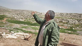 palestinian farmer in westbank