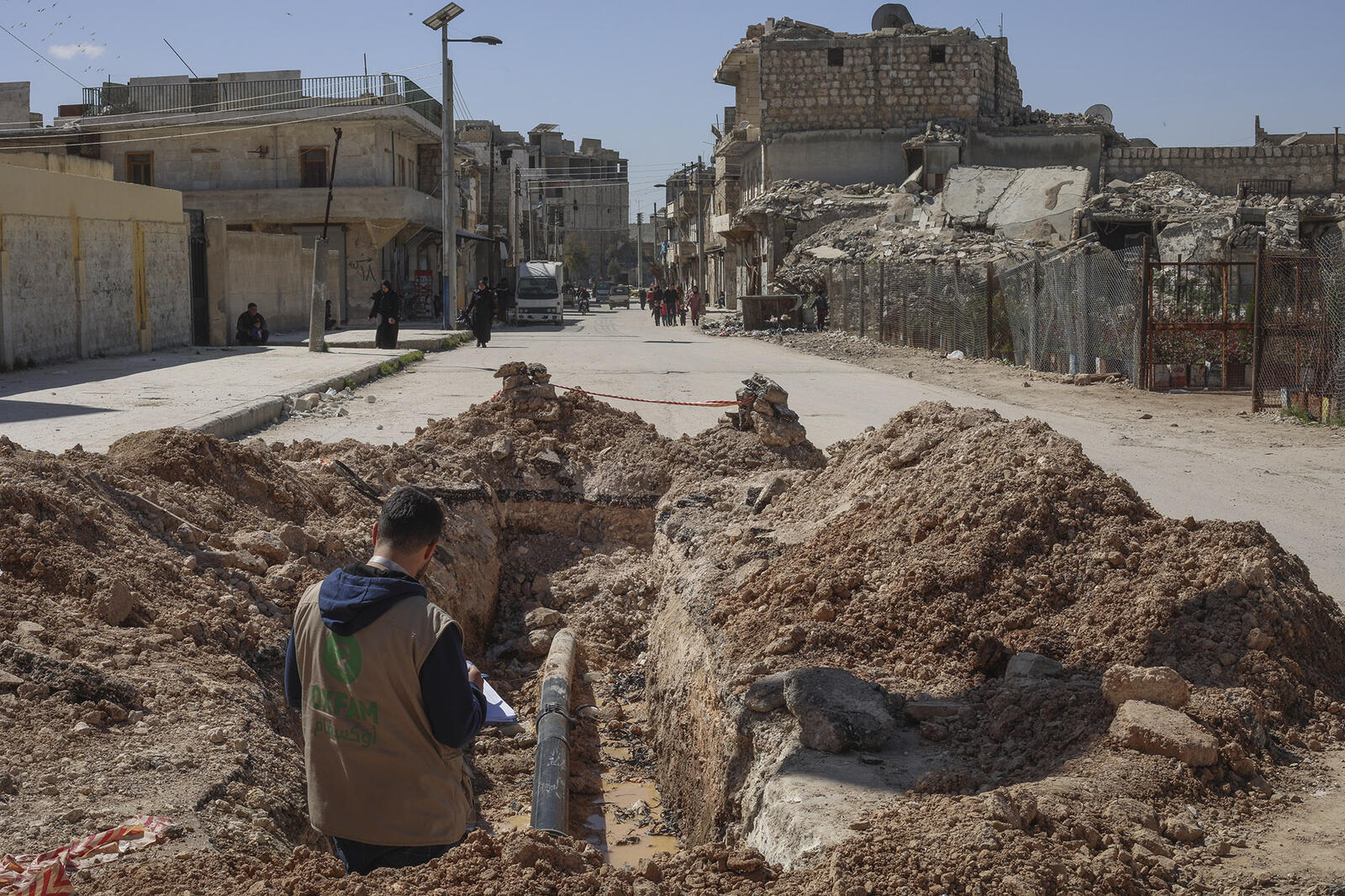 Syria water pipes repairing