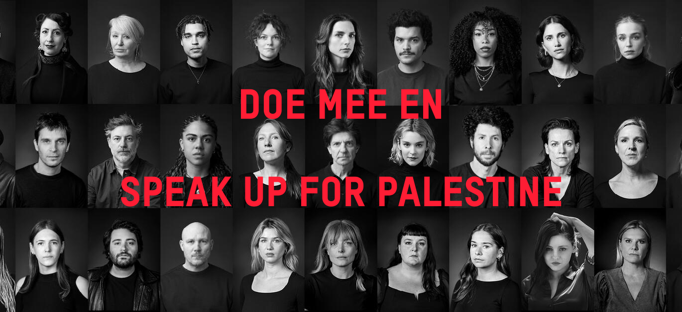 Doe mee en speak up for palestine